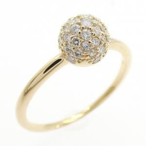 【リメイク】K18YG パヴェ ダイヤモンド リング 0.30CT