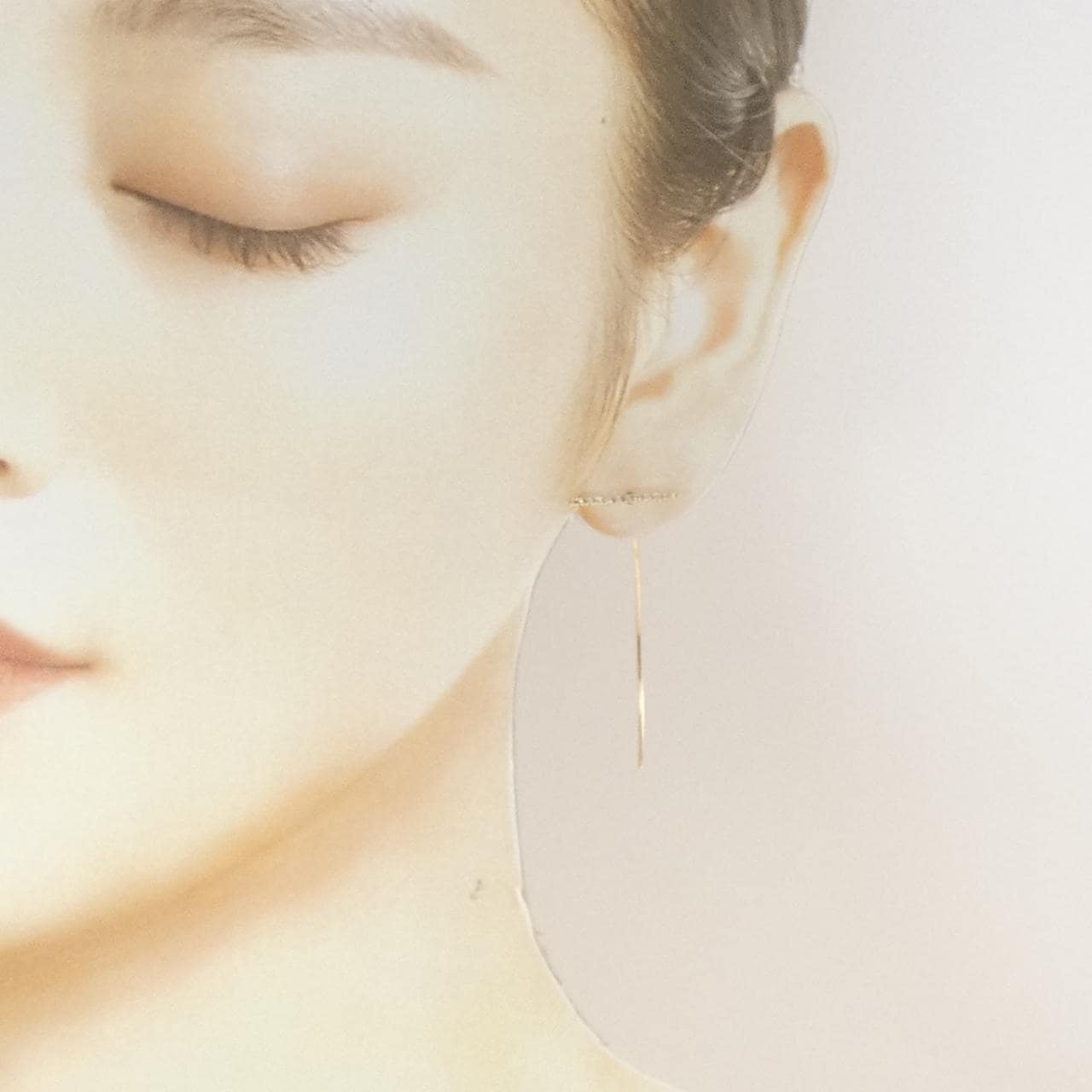 ヒロタカ ゴサマー ピアス 0.06CT 片耳