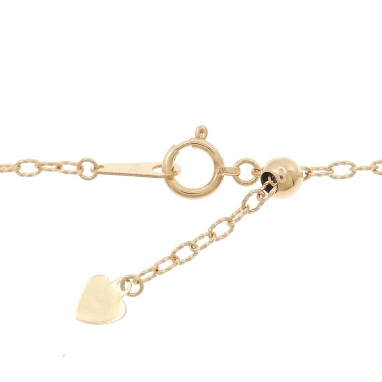 K18PG/PT900 ローズ ダイヤモンド ネックレス 0.19CT