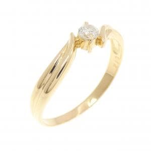 K18YG ダイヤモンド リング 0.14CT