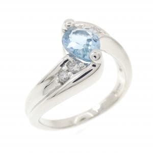 PT900 アクアマリン リング 0.85CT