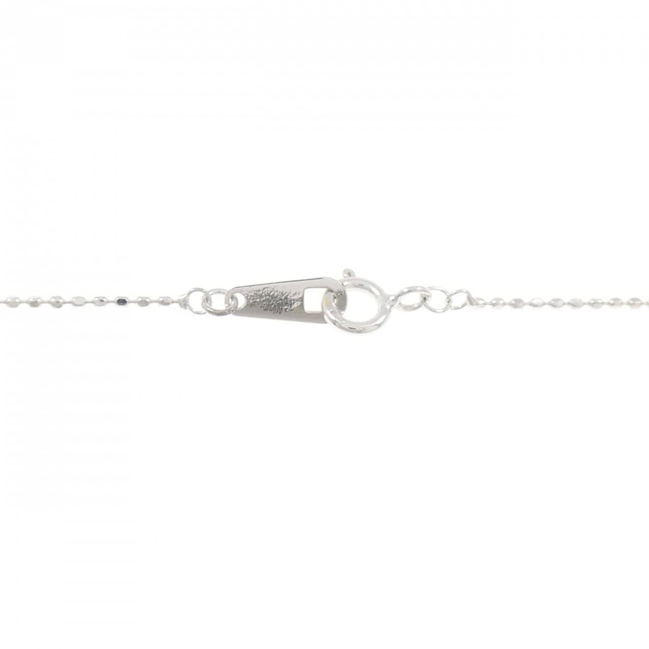 K18WG パヴェ ハート ダイヤモンド ネックレス 0.30CT