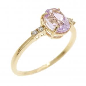 K18YG クンツァイト リング 1.09CT