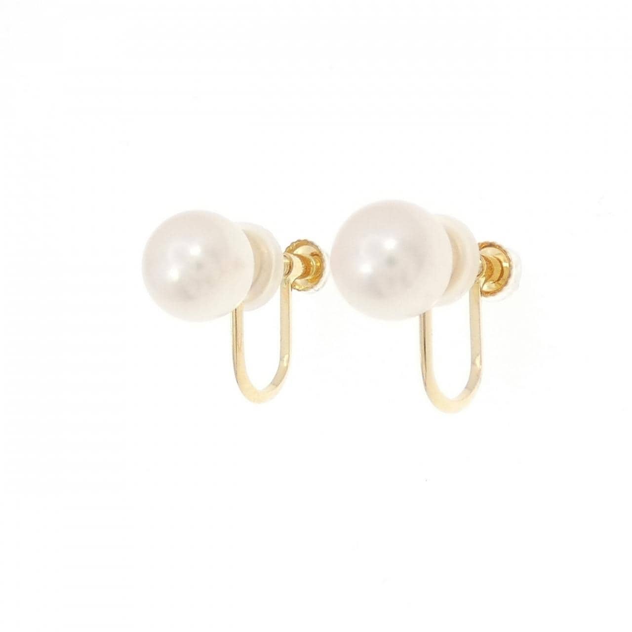 K18YG アコヤパール イヤリング 6.6mm