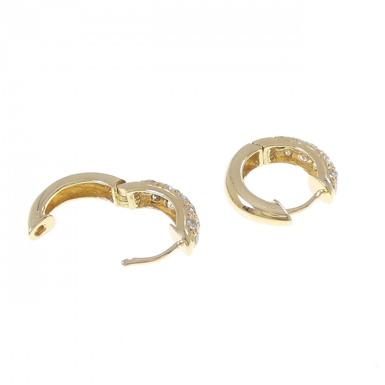 K18YG ダイヤモンド ピアス 0.50CT