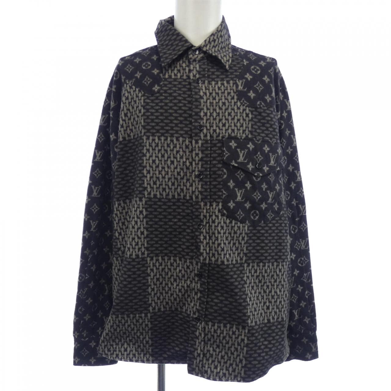ルイヴィトン LOUIS VUITTON モノグラムウエーブジャイアントダミエ　NIGO HJS02WVJI シャツ