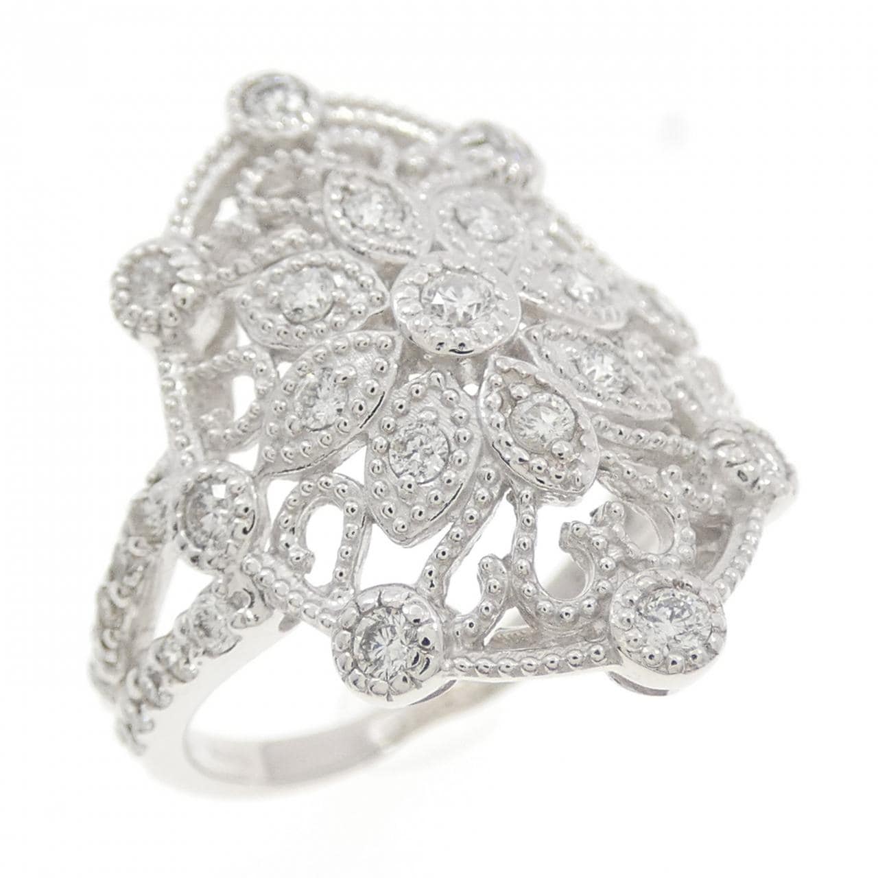 K18WG ダイヤモンド リング 0.50CT