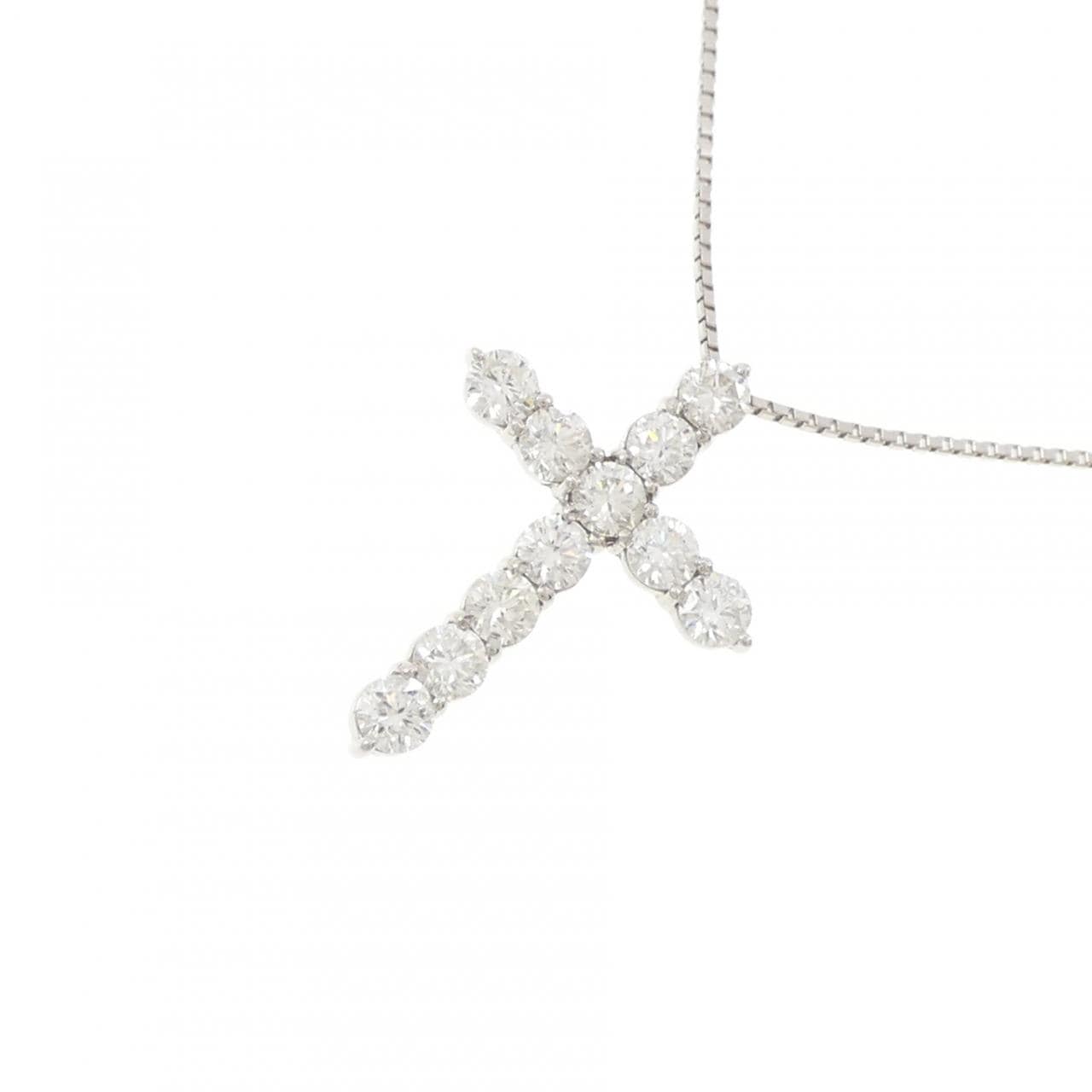 PT900/PT850 クロス ダイヤモンド ネックレス 2.16CT