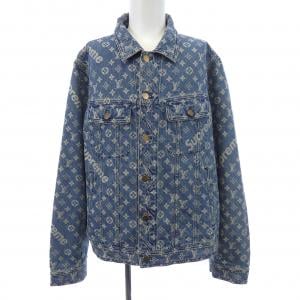 ルイヴィトン LOUIS VUITTON JACQUAD DENIM TRUCKER HDA91WALL SUPREME デニムジャケット