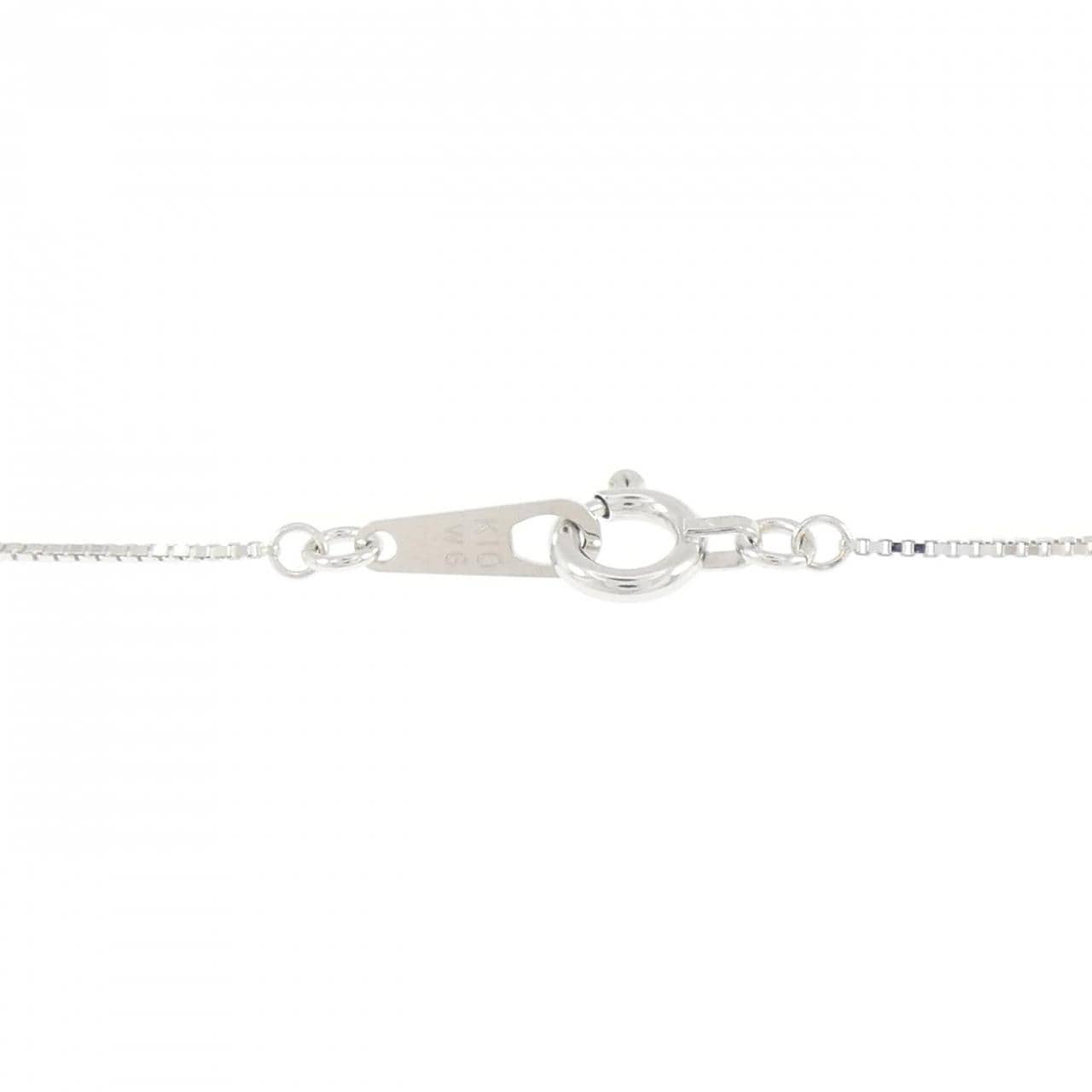 K10WG ダイヤモンド ネックレス 0.08CT