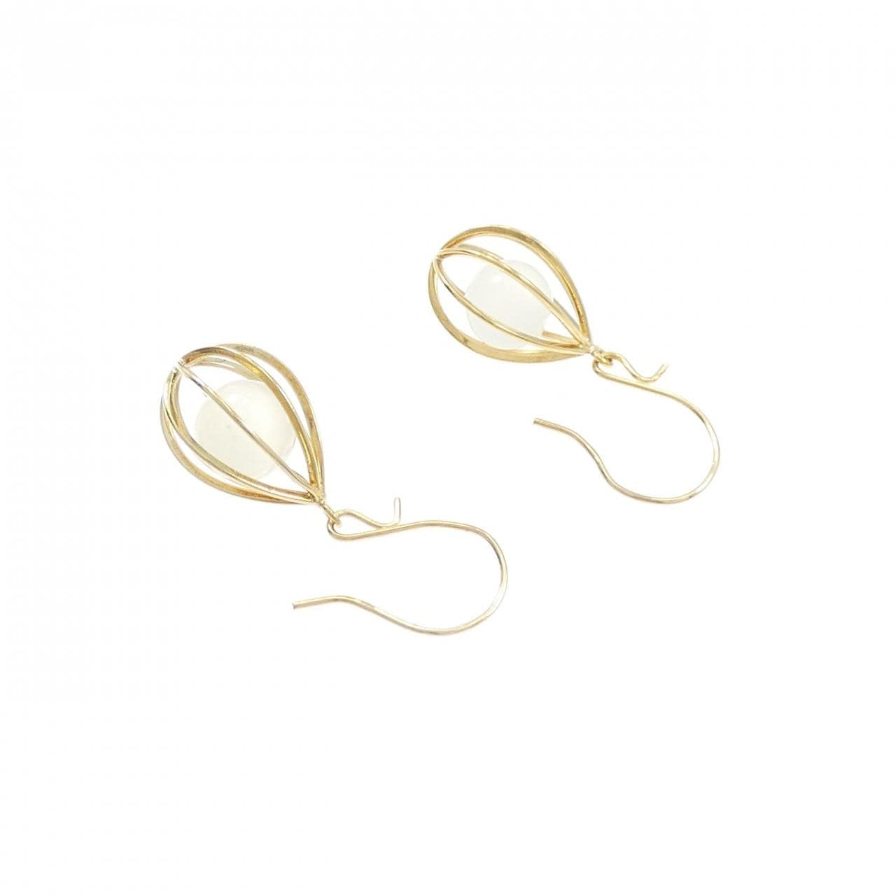 K18YG ムーンストーン ピアス