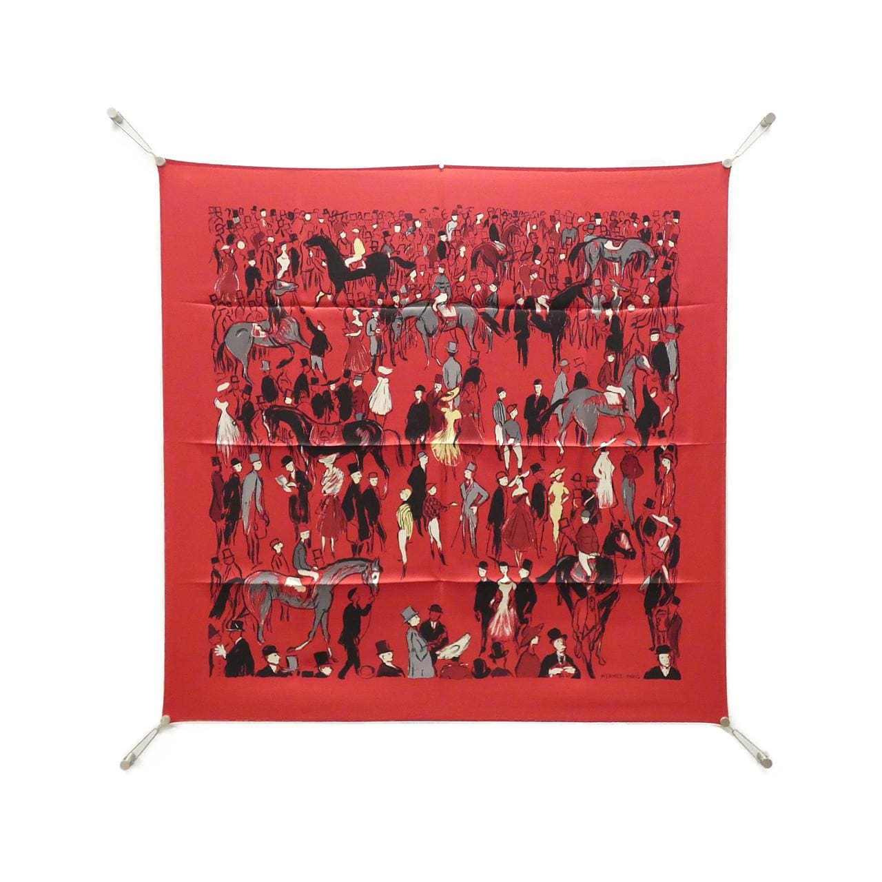 HERMES PADDOCK Carre 001228S Scarf