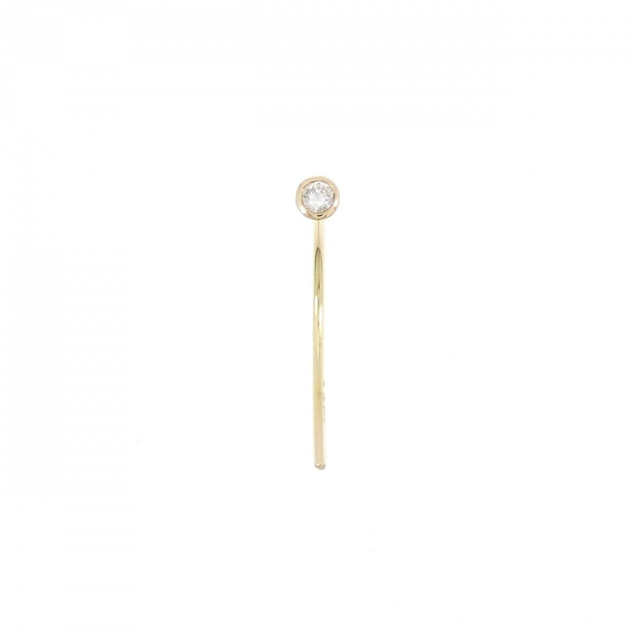 ヒロタカ ショートアロー ピアス 0.06CT 片耳