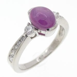 PT900 スタールビー リング 1.857CT