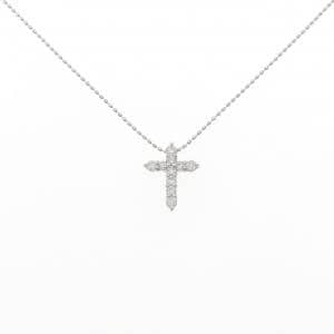 PT900/PT850 クロス ダイヤモンド ネックレス 0.3CT