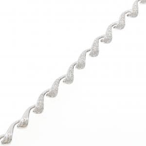 K18WG ダイヤモンド ブレスレット 1.00CT