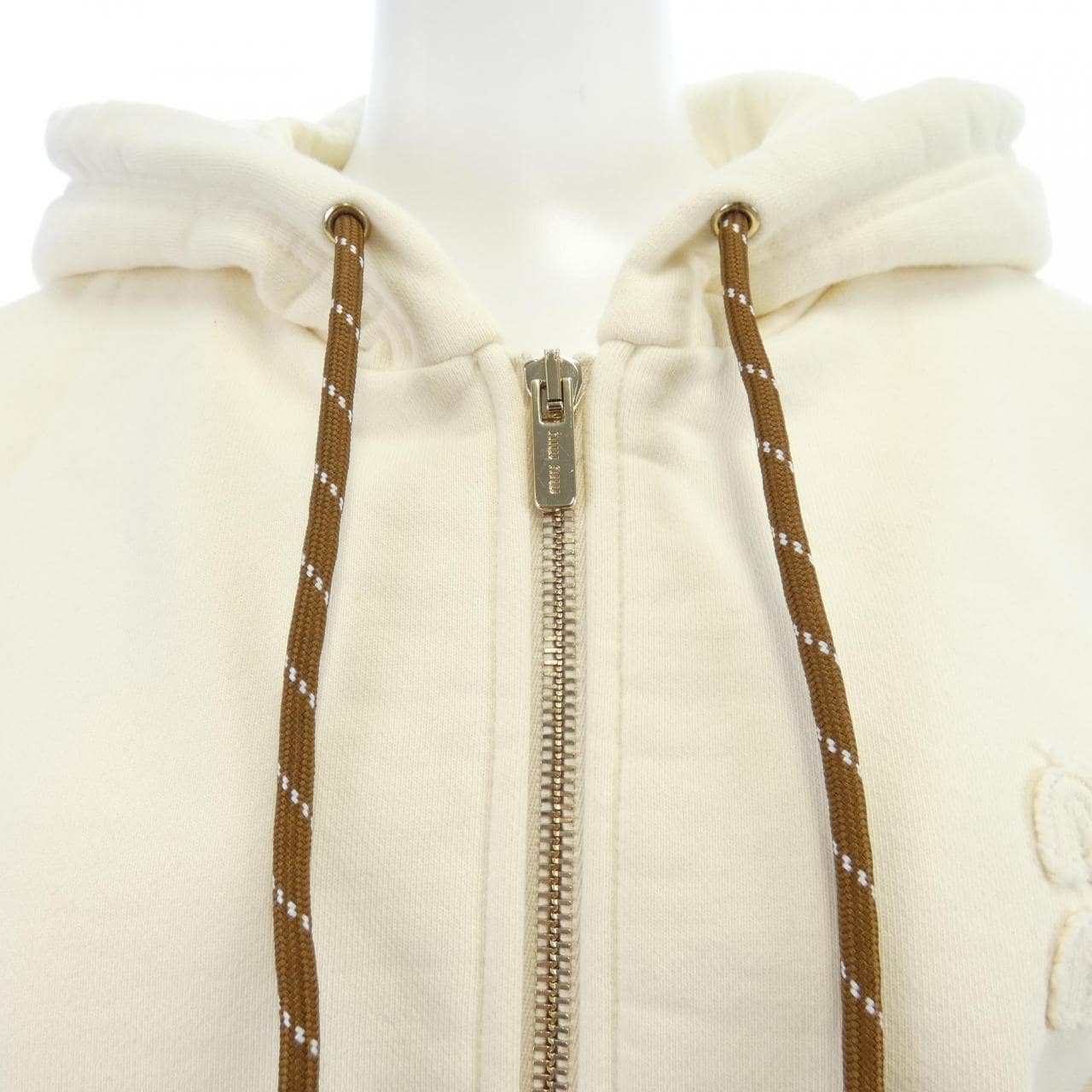 ミュウミュウ MIU MIU コットンフリース　ジップジャケット MJL024 SOOO 15AV パーカー