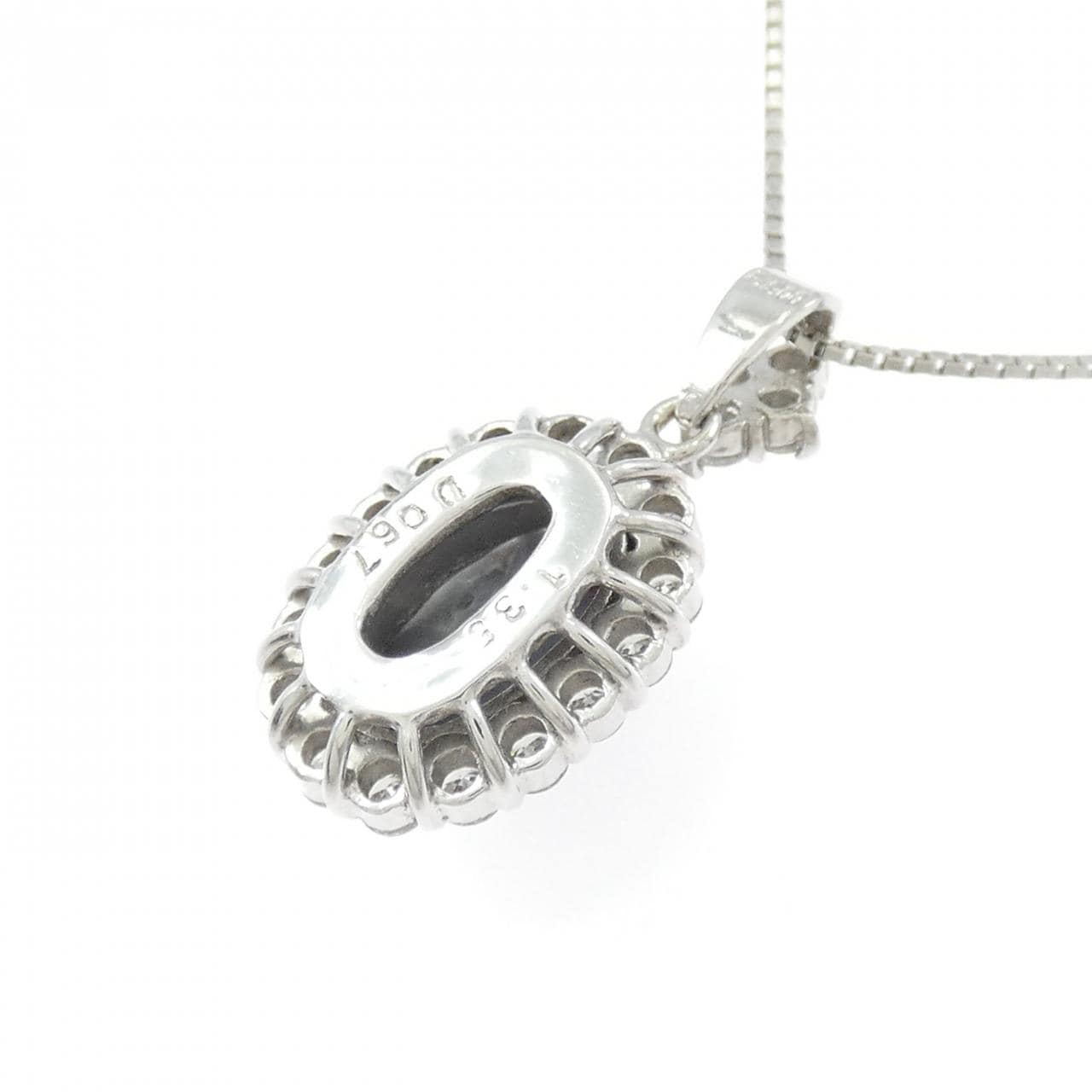 PT900/PT850 ブラックオパール ネックレス 1.35CT