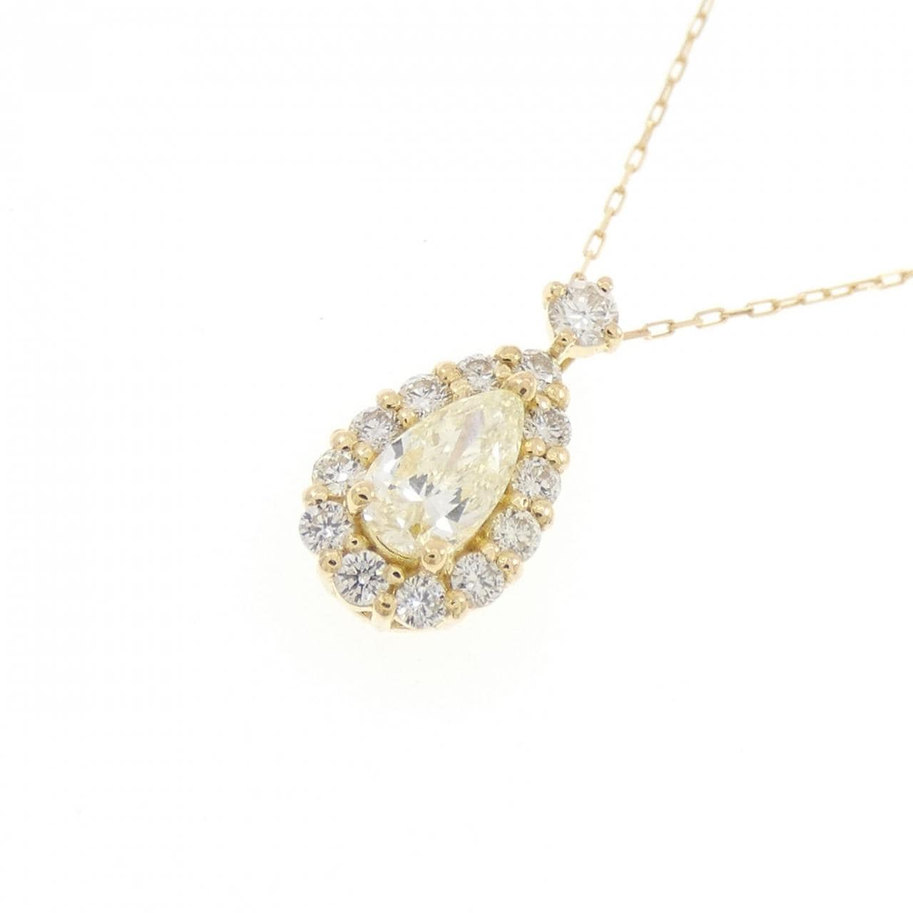 【新品】K18YG ダイヤモンド ネックレス 0.21CT