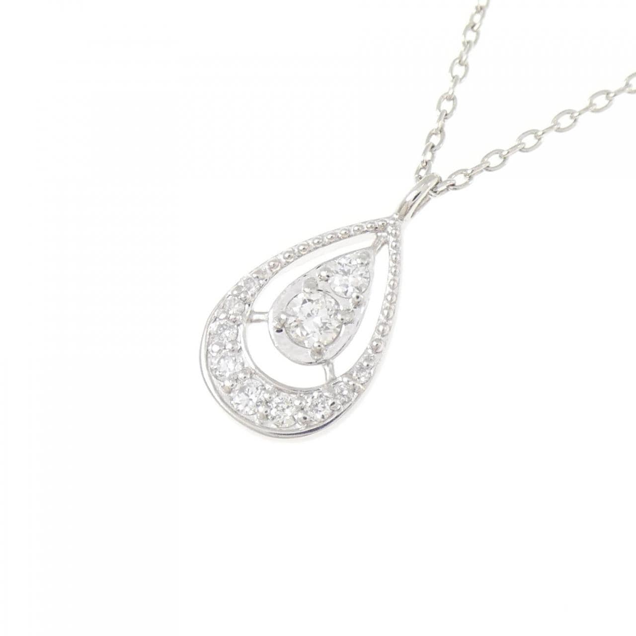 PT900/PT850 ダイヤモンド ネックレス 0.12CT