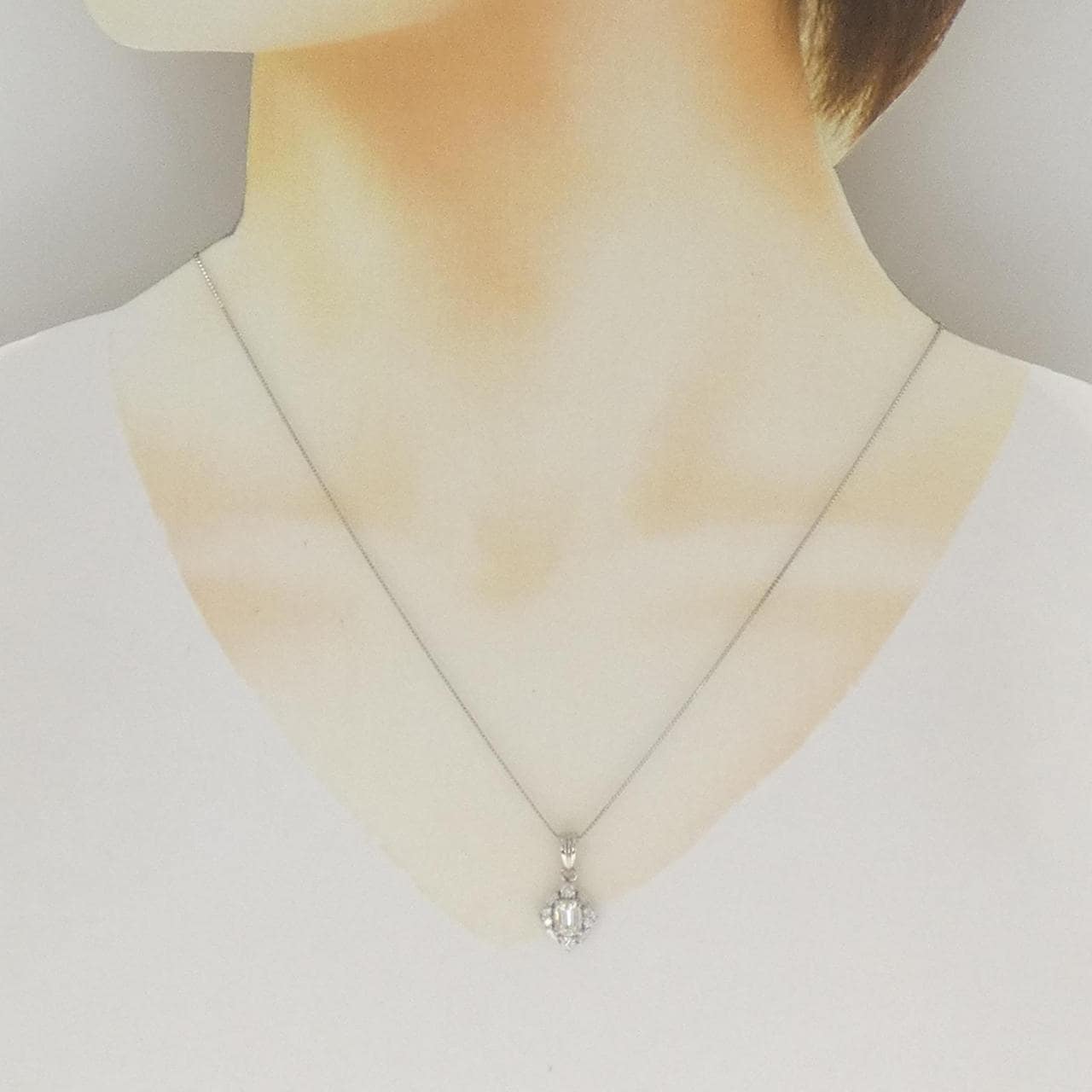 PT900/PT850 ダイヤモンド ネックレス 0.71CT