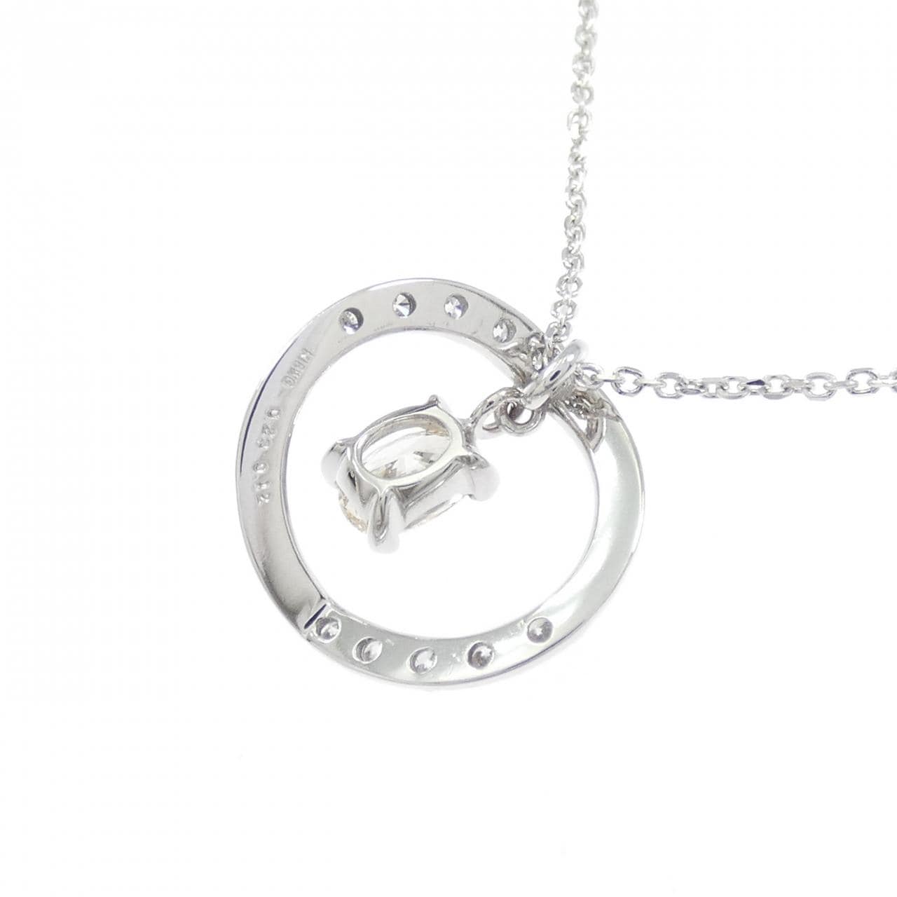 K18WG ダイヤモンド ネックレス 0.23CT