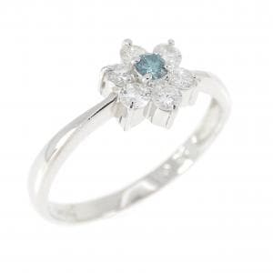 PT900 フラワー ダイヤモンド リング 0.30CT