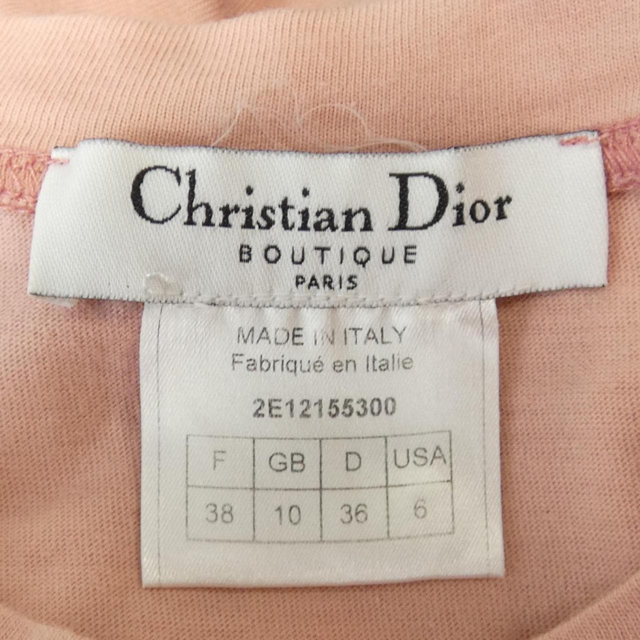 【ヴィンテージ】クリスチャンディオール CHRISTIAN DIOR J`ADORE DIOR 2E12155300 トップス