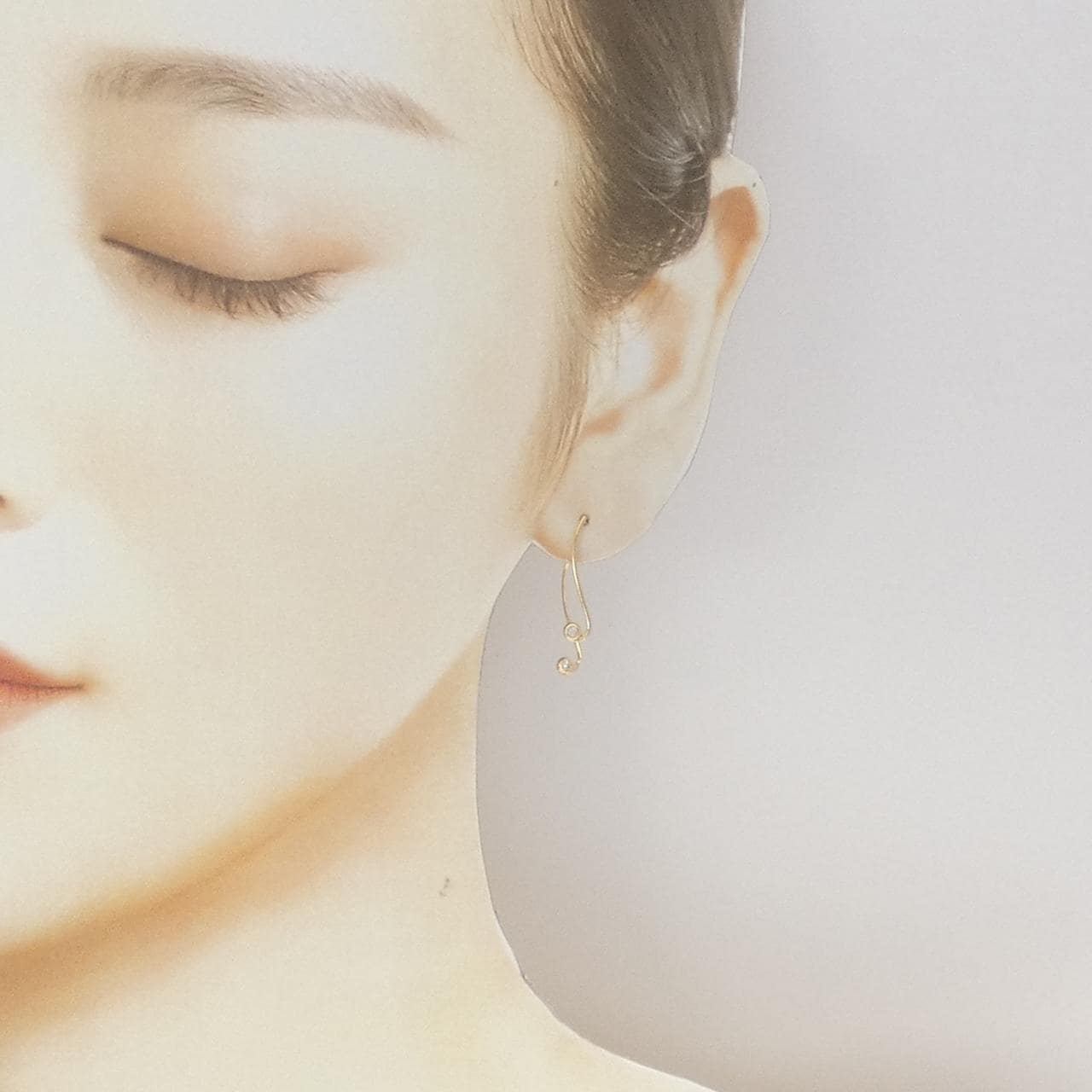 K18YG ダイヤモンド ピアス