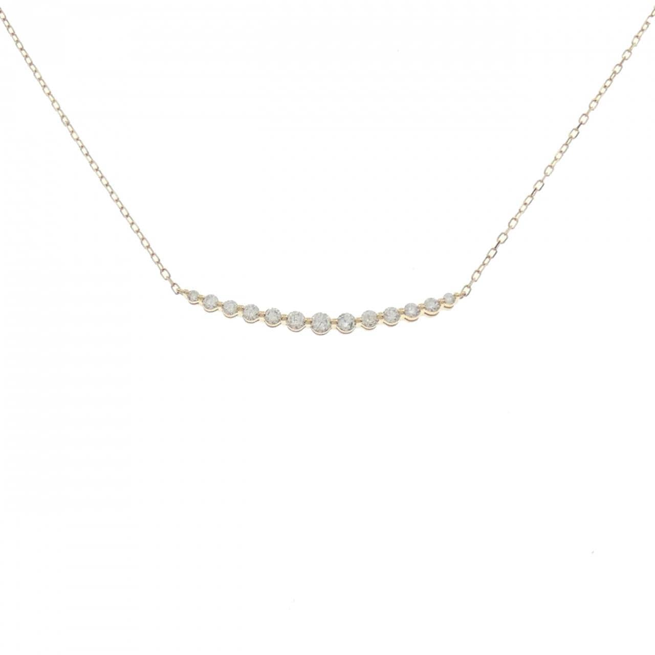 K18YG ダイヤモンド ネックレス 0.30CT