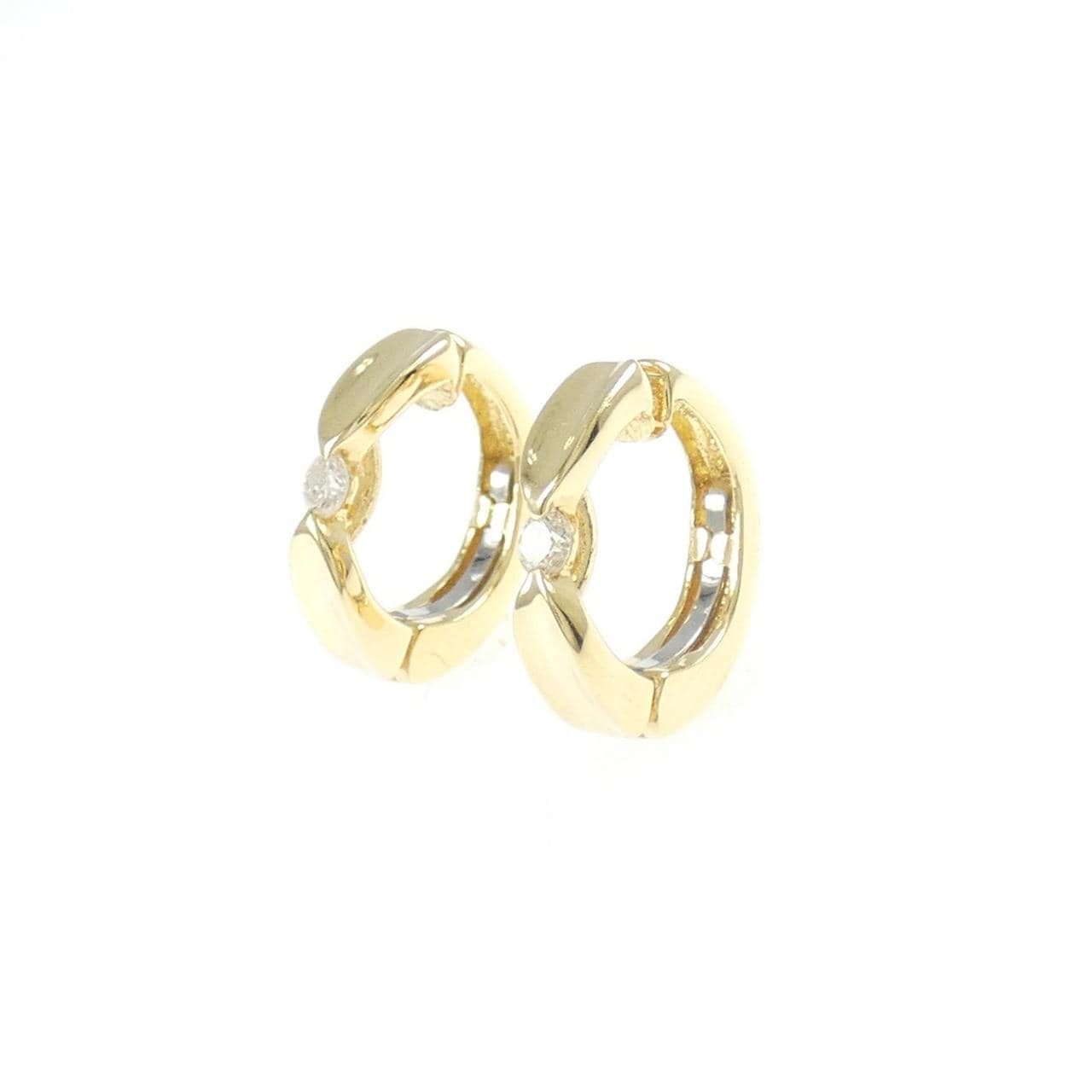 K18YG ダイヤモンド イヤリング 0.10CT