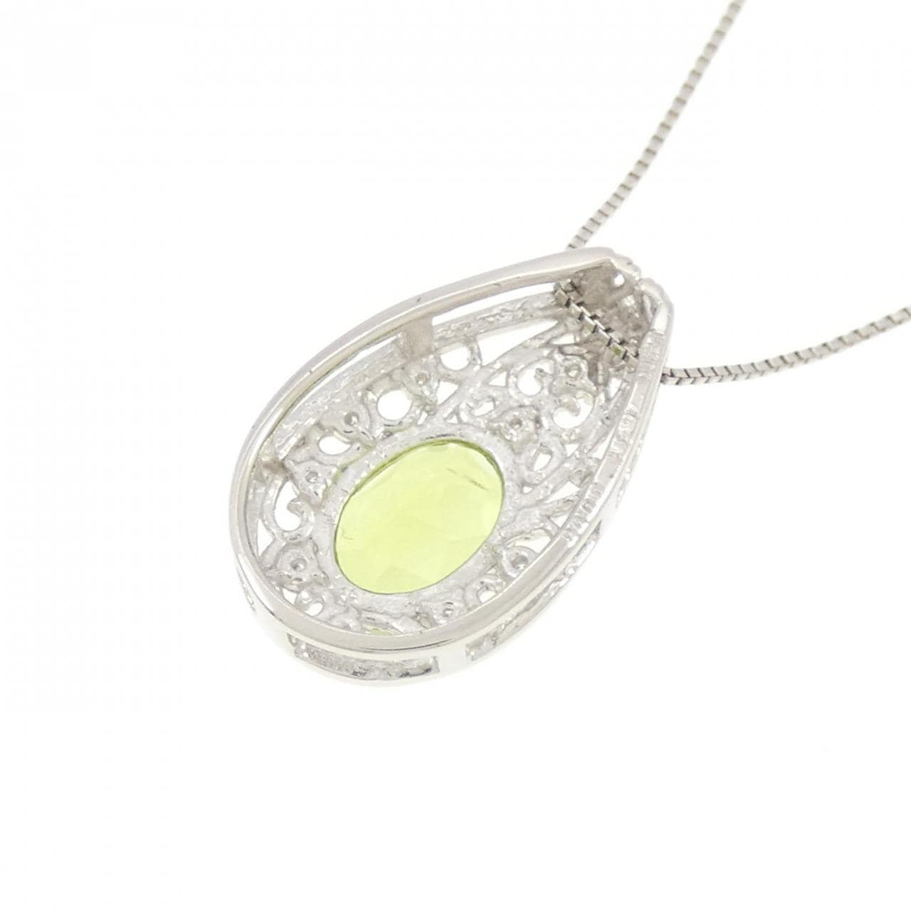 【新品】PT ペリドット ネックレス 1.41CT