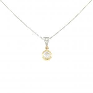 K18YG/PT900/PT850 ダイヤモンド ネックレス 0.515CT