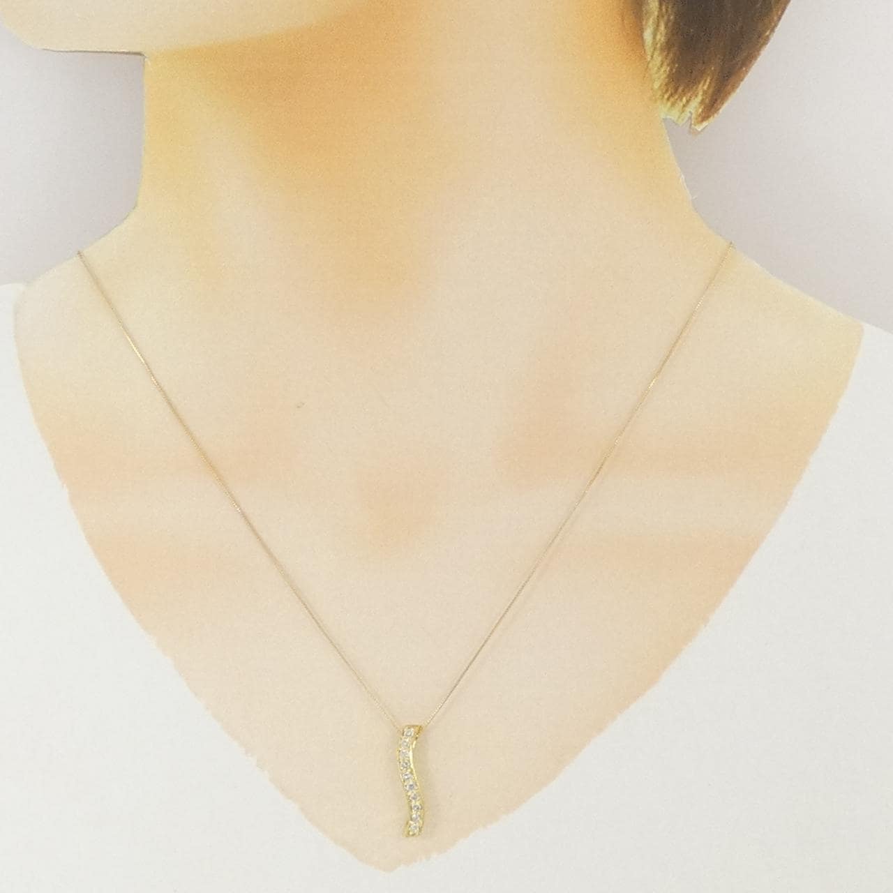 K18YG ダイヤモンド ネックレス 0.26CT