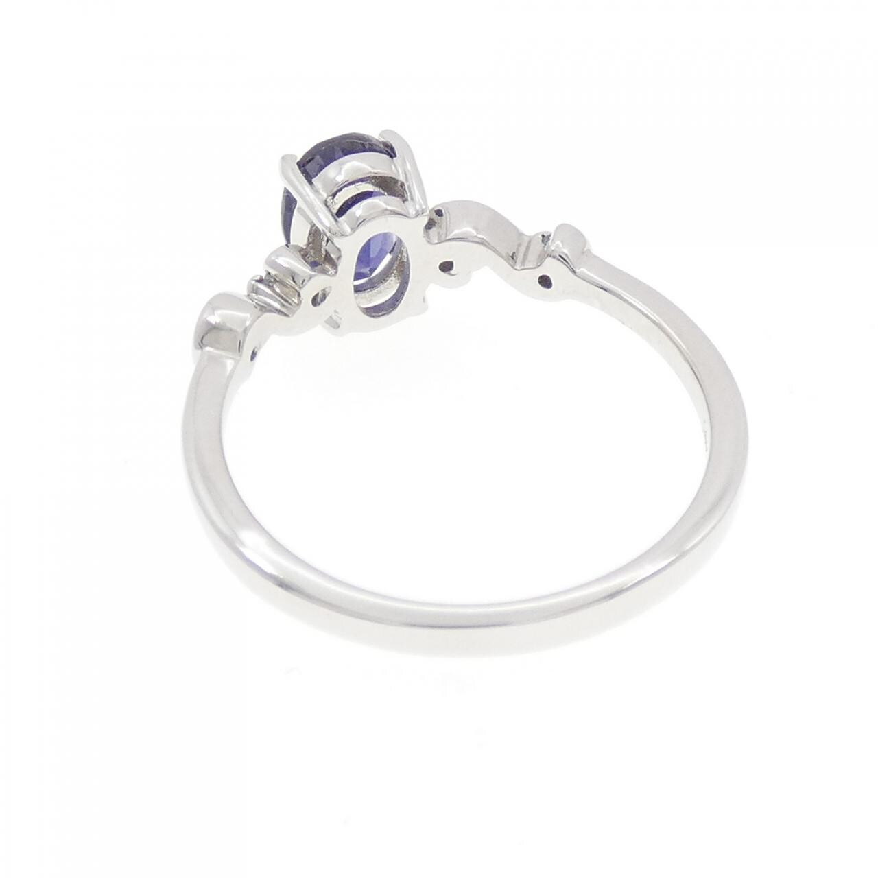 14KWG アイオライト リング