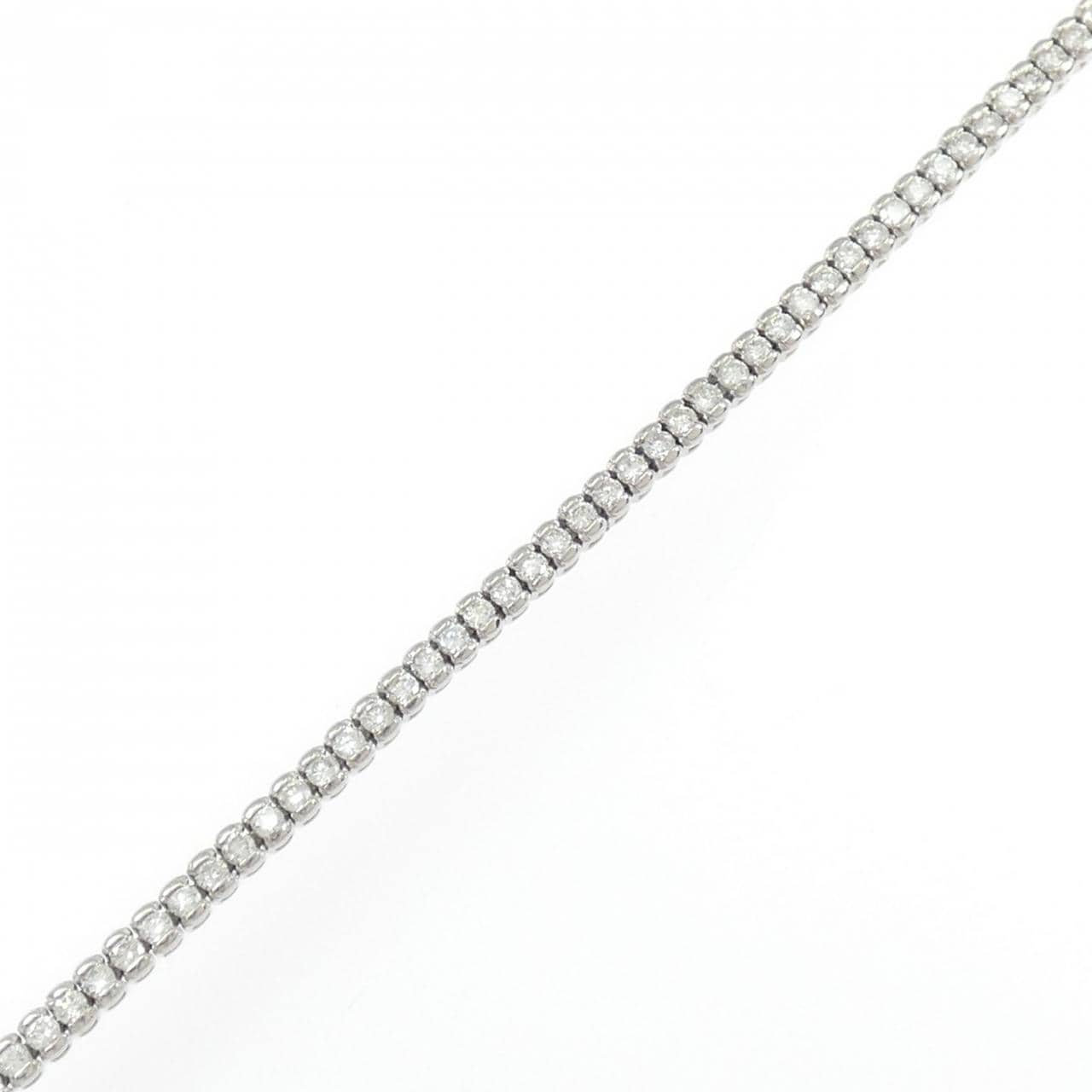 K14WG ダイヤモンド ブレスレット 1.81CT
