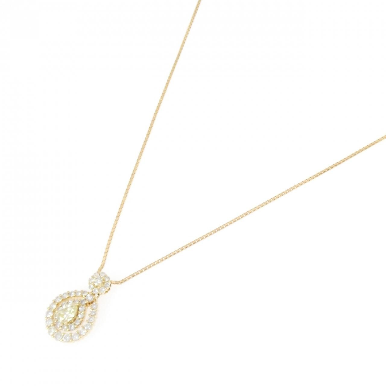 K18YG ダイヤモンド ネックレス 0.39CT