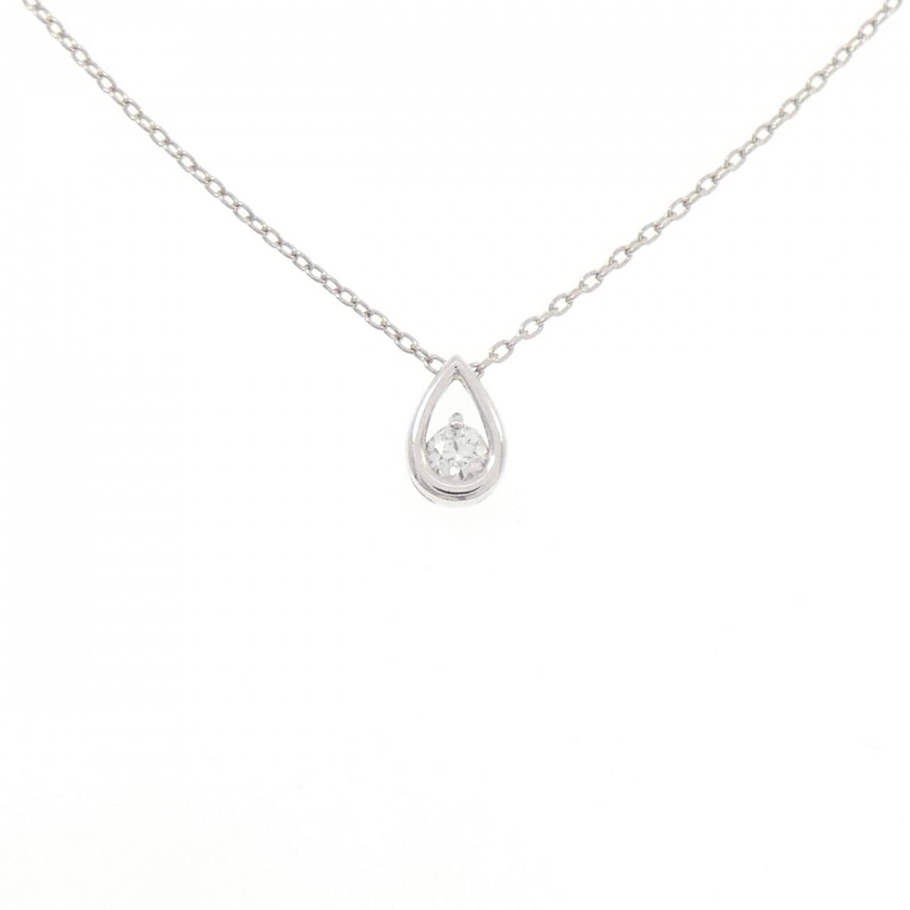 K14WG/K10WG ダイヤモンド ネックレス 0.07CT