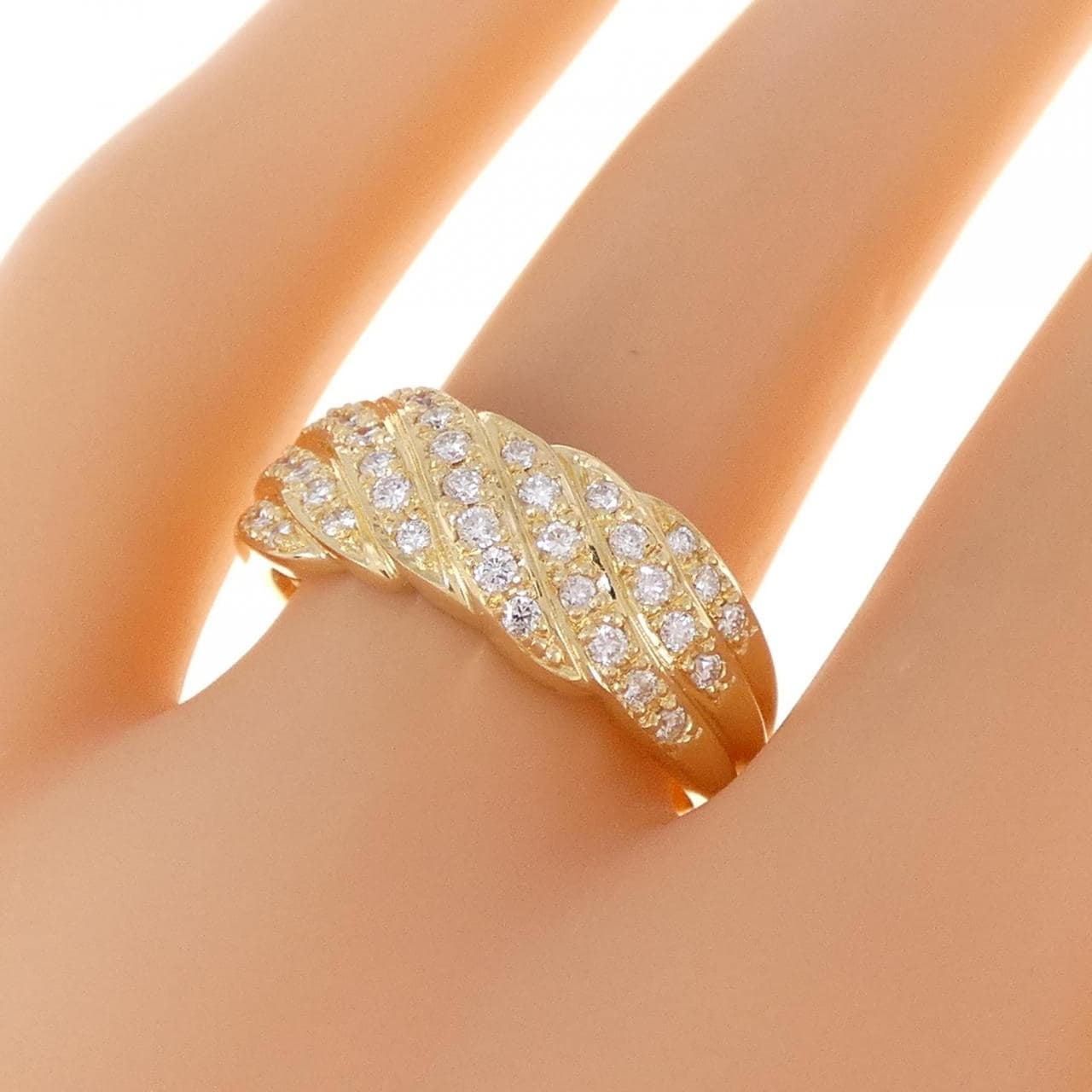 コメ兵｜18KYG ダイヤモンド リング 0.35CT｜ジュエリー｜リング