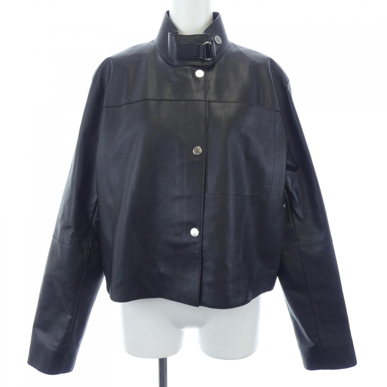 エルメス HERMES シティ カルトゥッシュ クルードセル 5H1151D7 レザージャケット