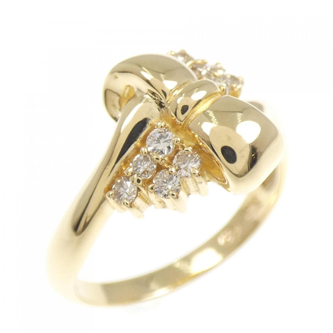 K18YG ダイヤモンド リング 0.18CT