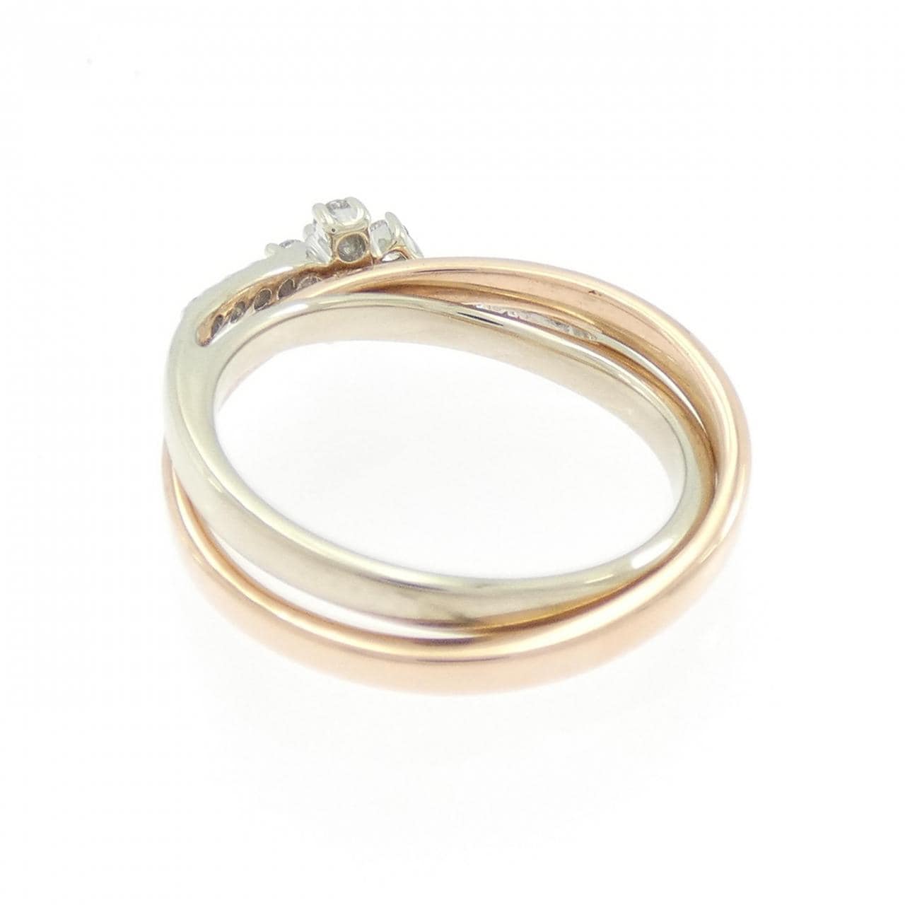 750WG/750PG フラワー ダイヤモンド リング