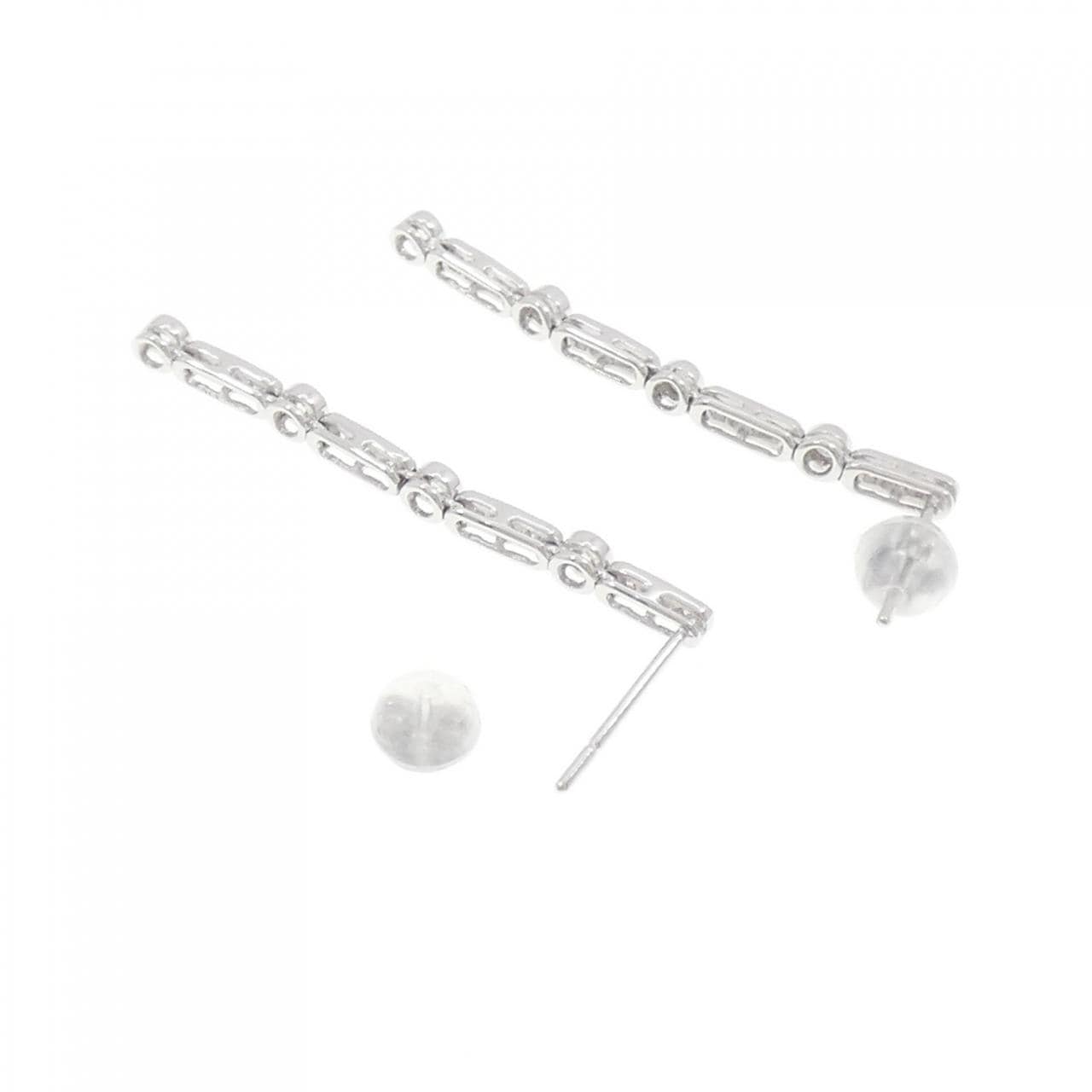 K18WG Diamond earrings