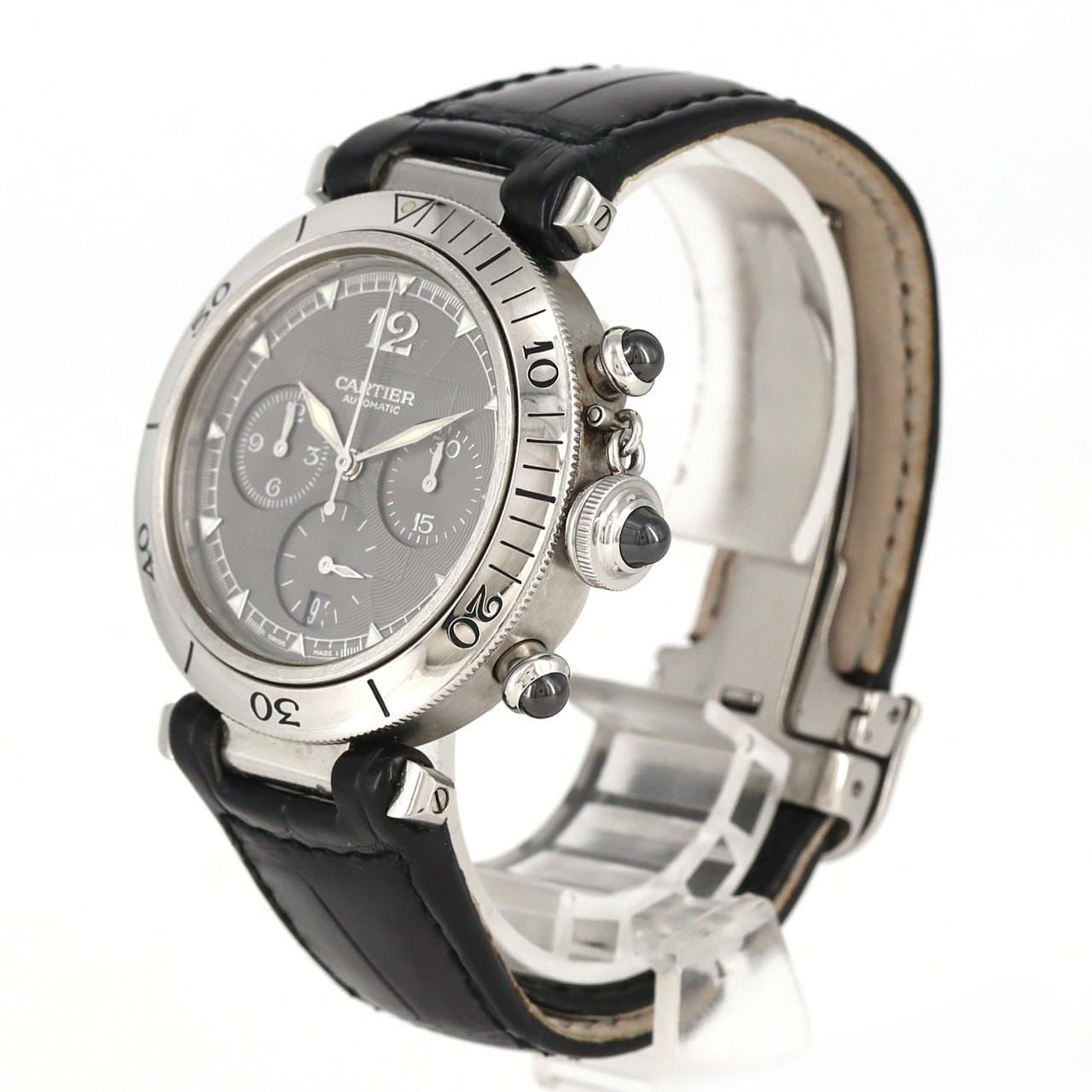 【ノーメンテナンス還元価格】カルティエ パシャクロノ W3107355 SS 自動巻