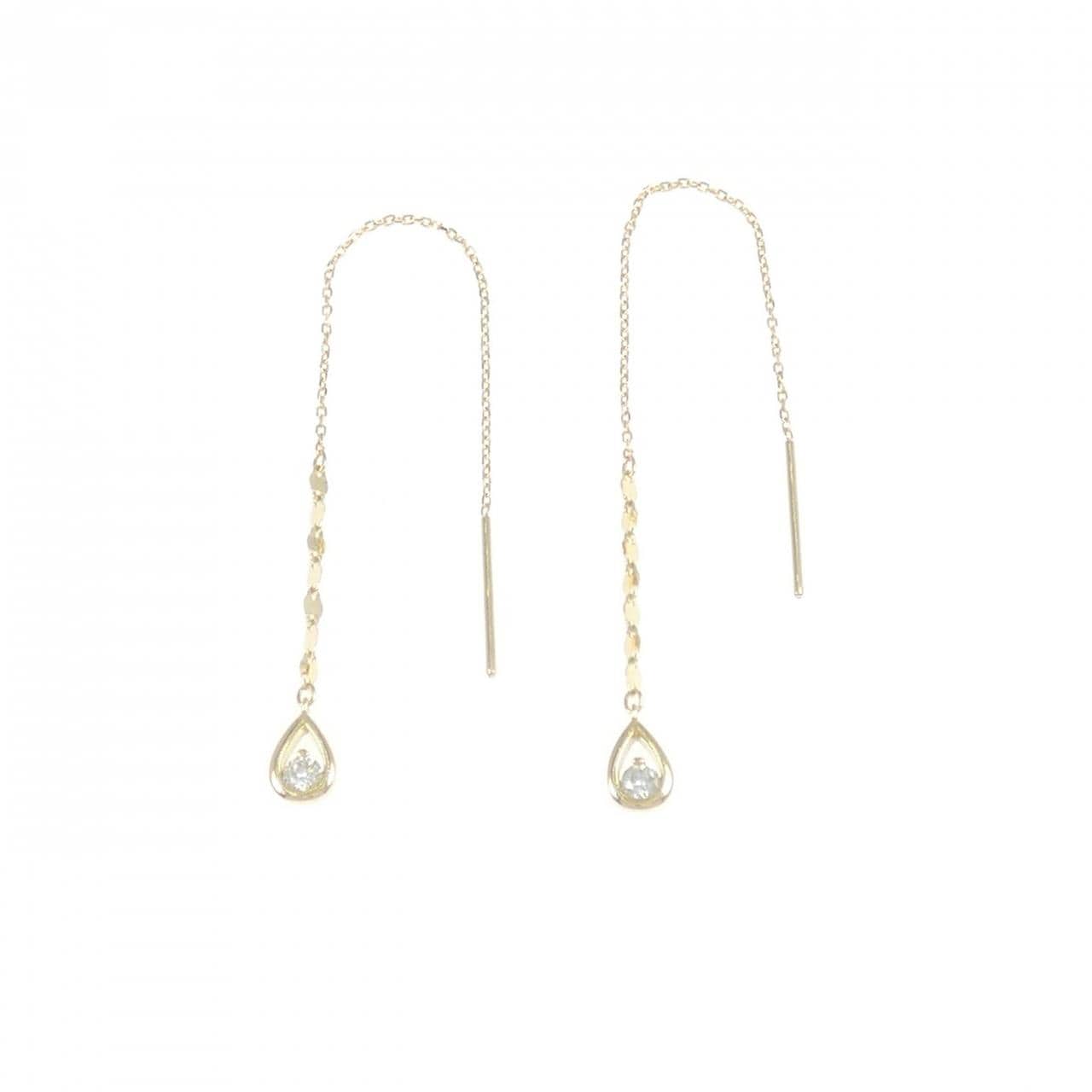 K18YG Diamond earrings
