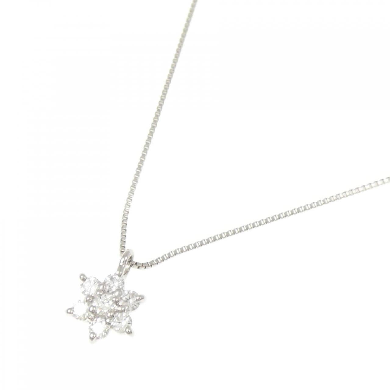 PT900/PT850 スター ダイヤモンド ネックレス 0.11CT