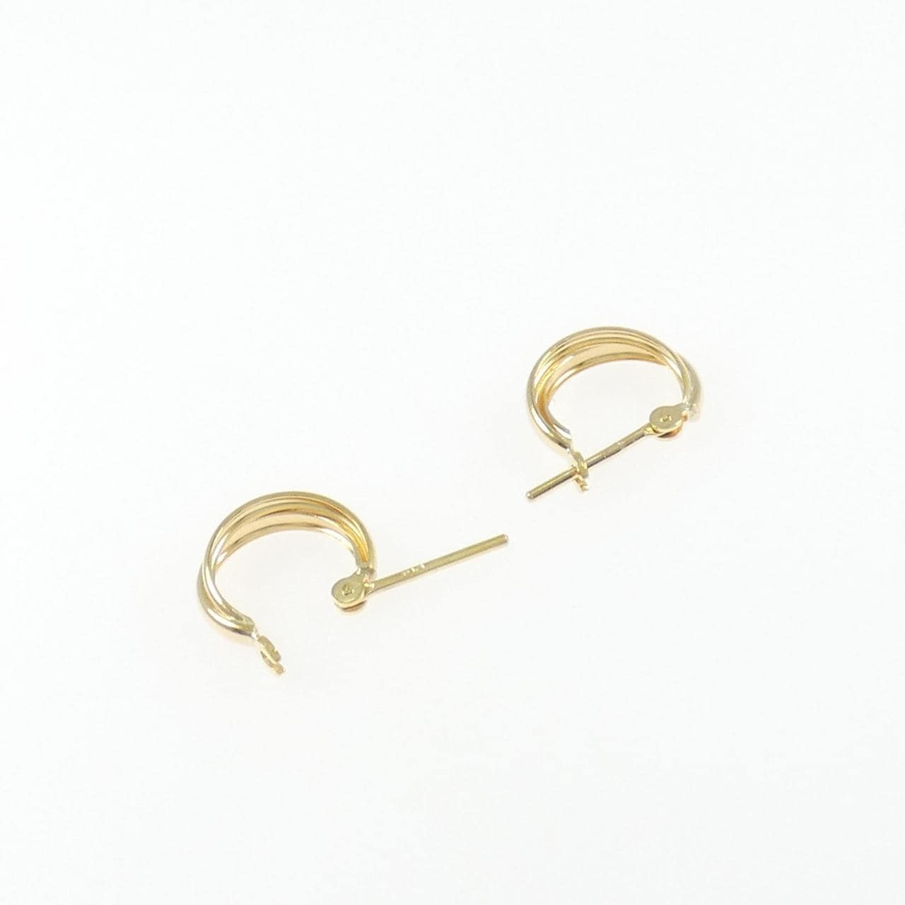 K18YG フープ ピアス