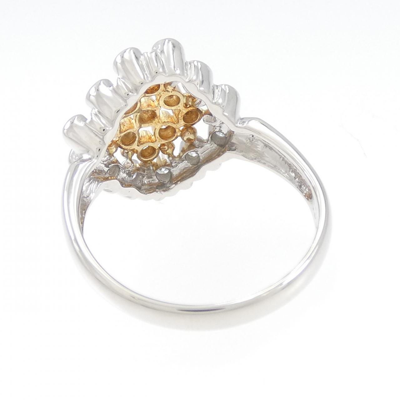 PT/K18YG鑽石戒指 0.35CT
