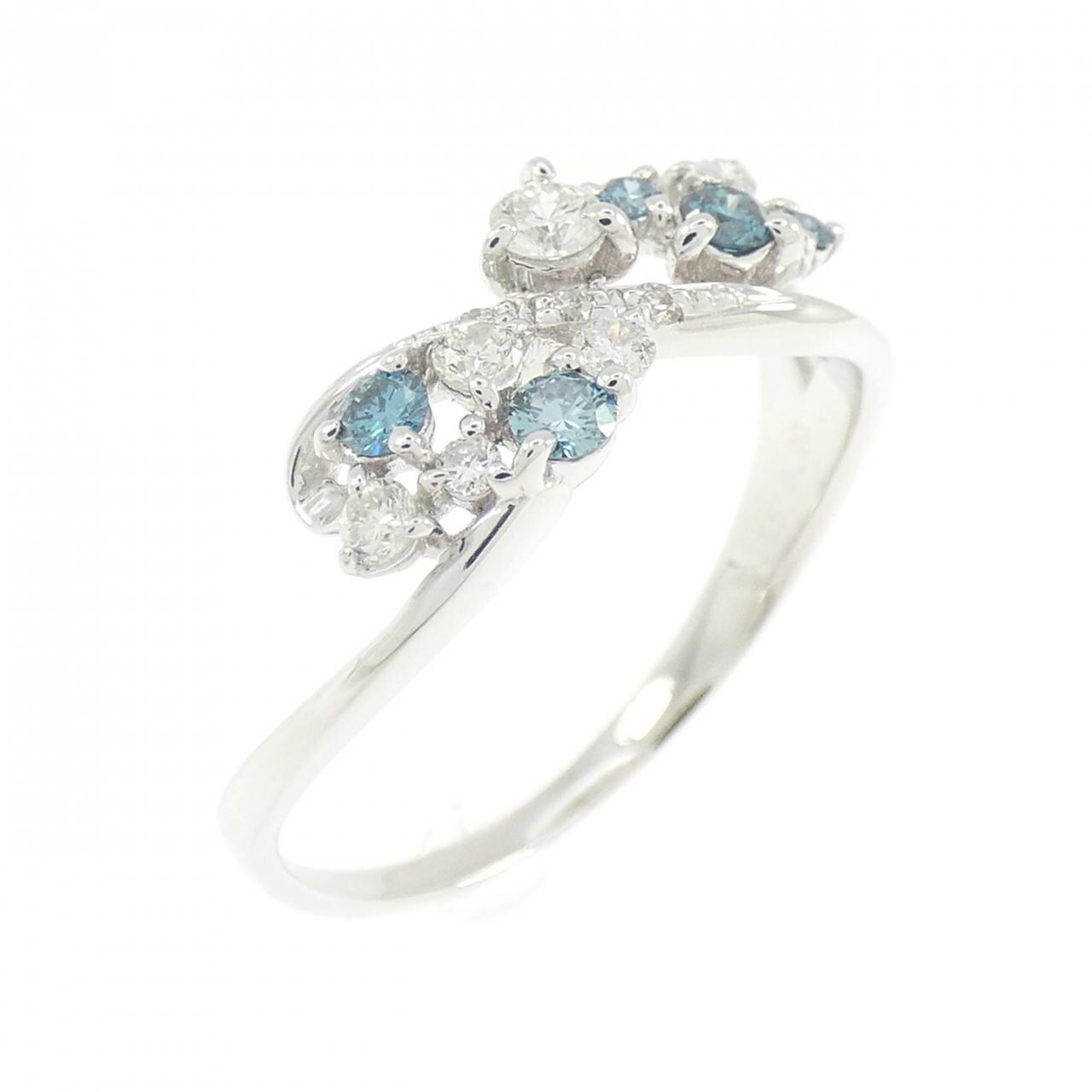 K18WG ダイヤモンド リング 0.15CT