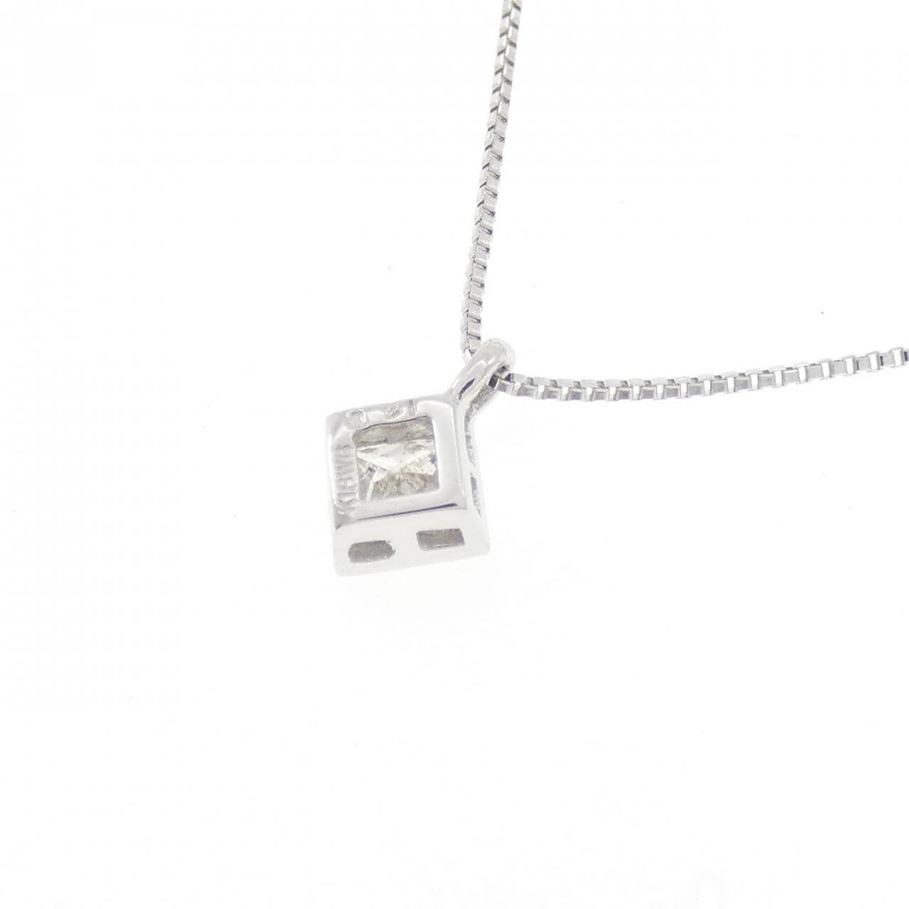 K18WG ダイヤモンド ネックレス 0.21CT